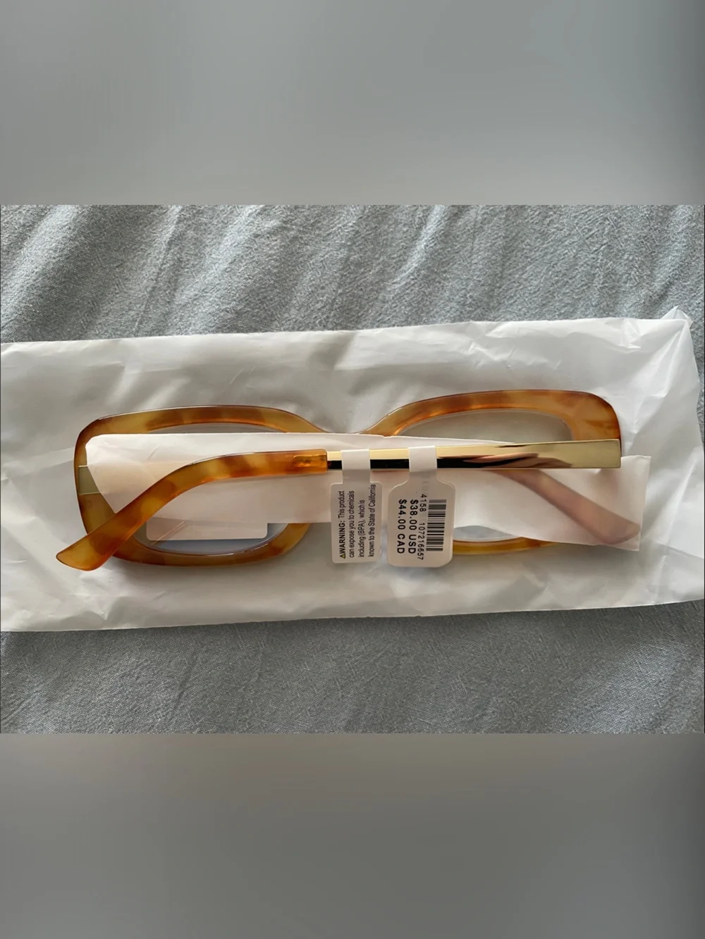 NWT Anthropologie I-SEA Rectangle Blue Light Bronze Readers 1.5X